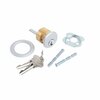 Global Door Controls 1 in. Aluminum Rim Mortise Cylinder With 5 Pin Keyway TH1100-RC-AL
